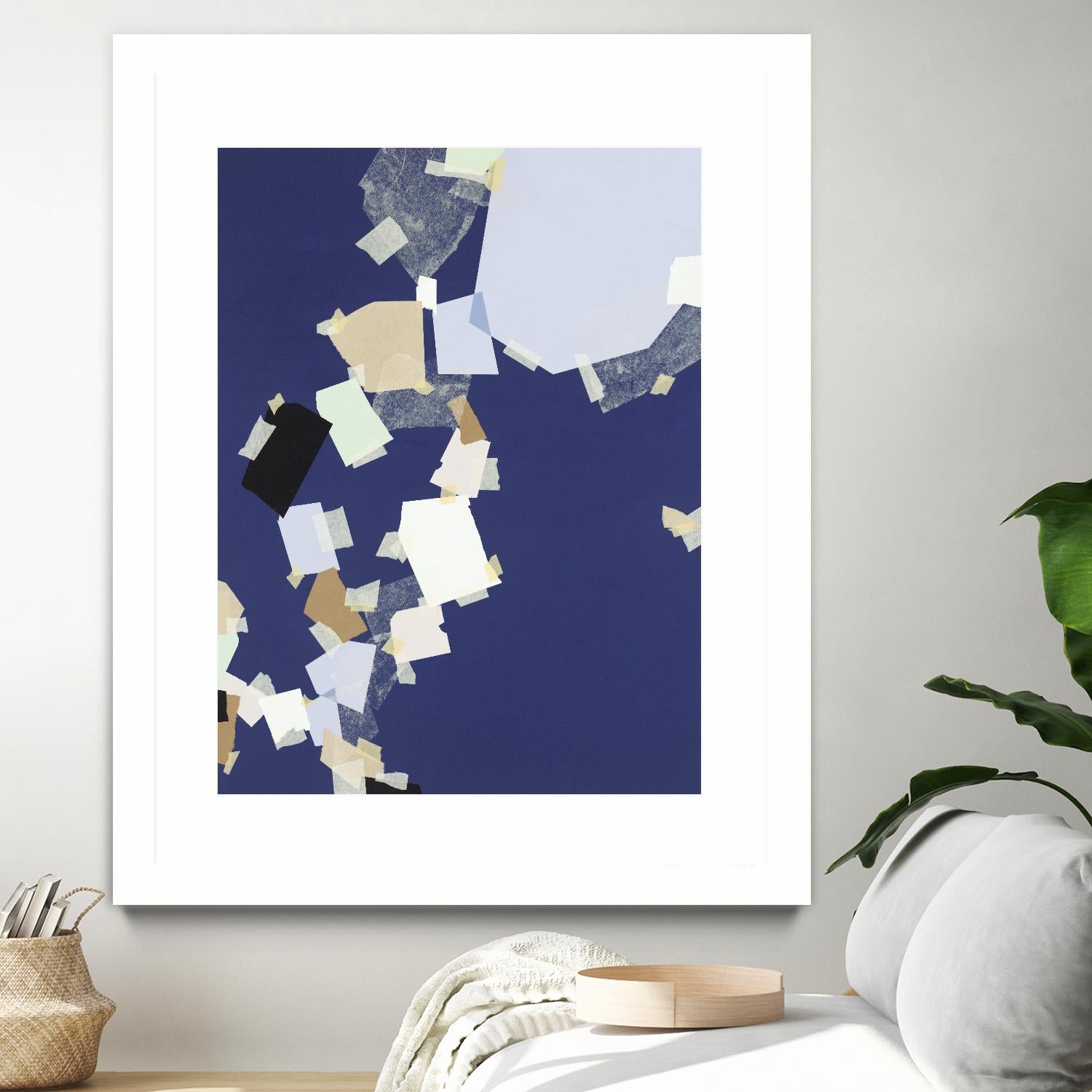 Patchwork 5 by Kyle Goderwis on GIANT ART - purple abstract