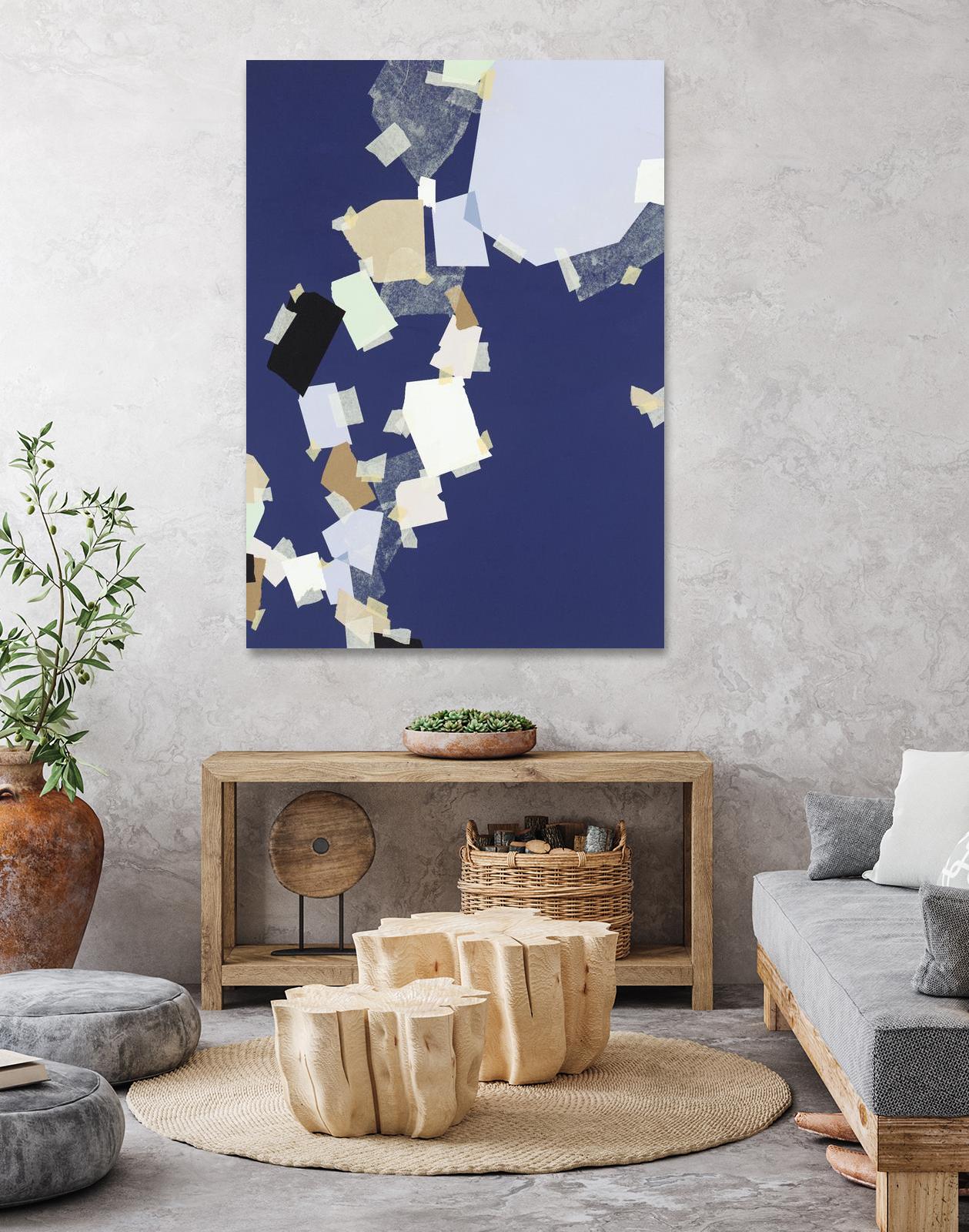 Patchwork 5 by Kyle Goderwis on GIANT ART - purple abstract