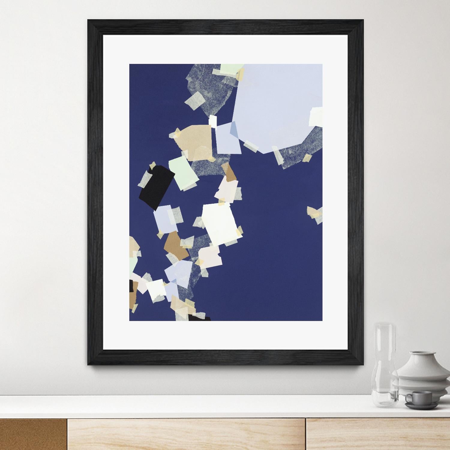 Patchwork 5 by Kyle Goderwis on GIANT ART - purple abstract