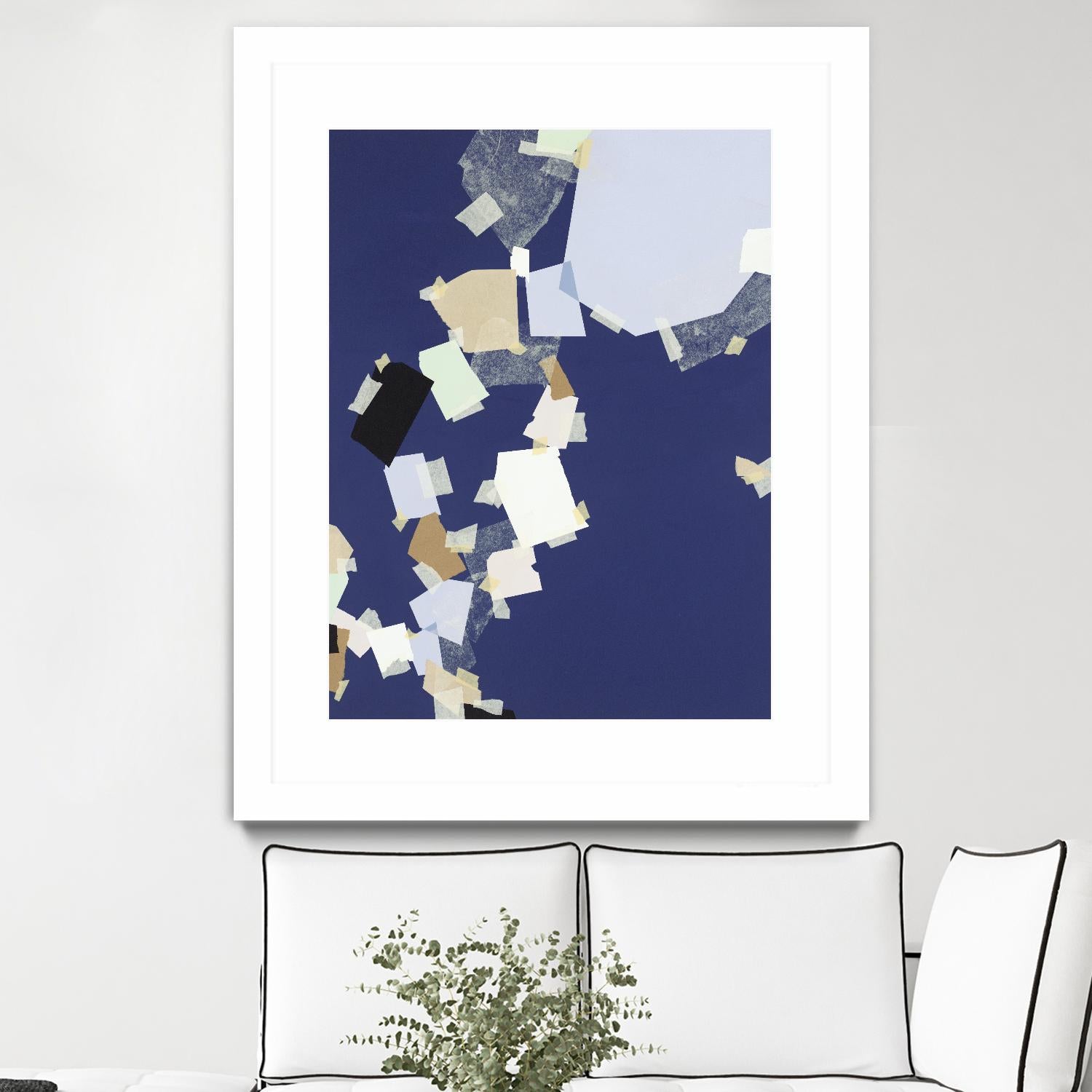 Patchwork 5 by Kyle Goderwis on GIANT ART - purple abstract