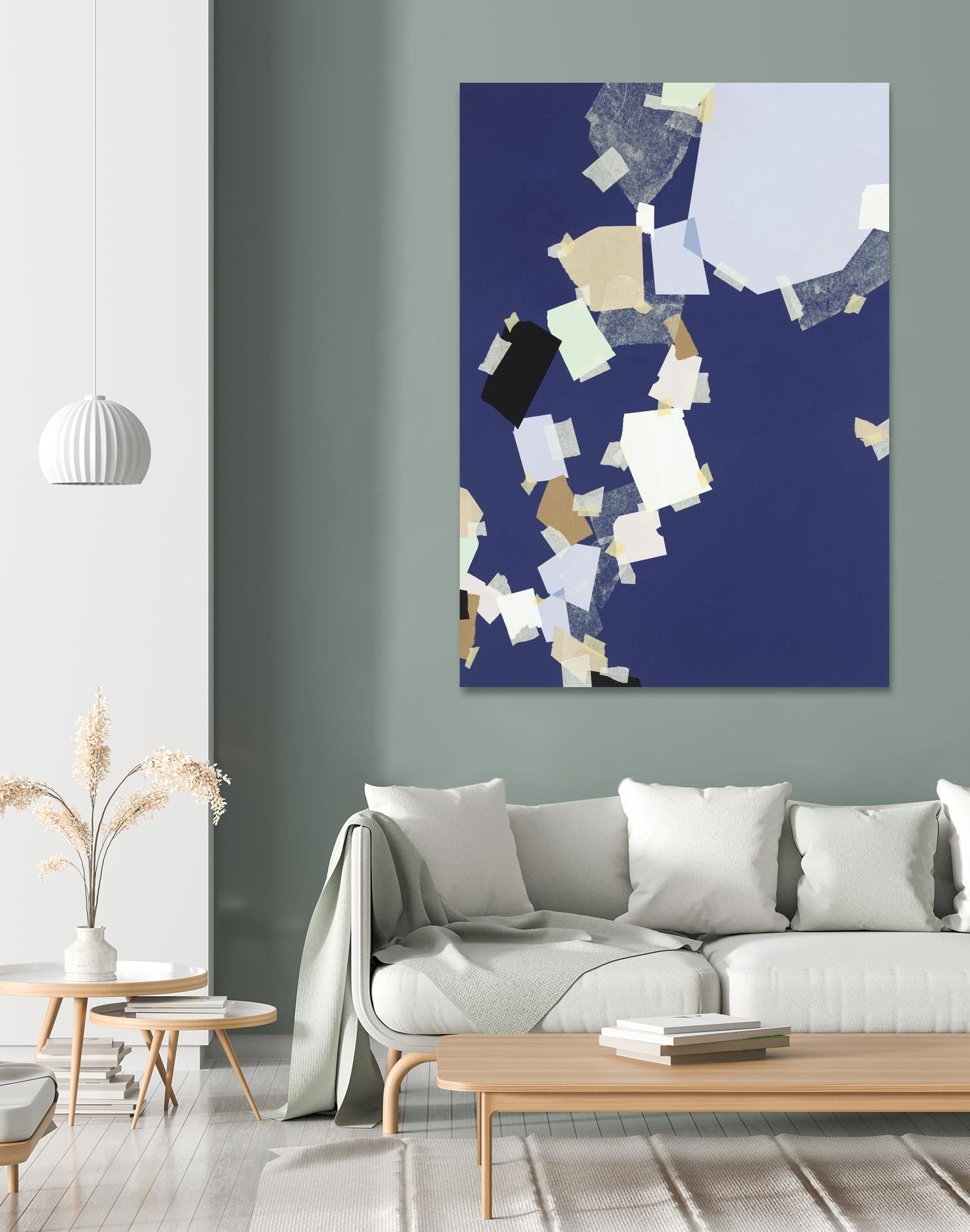 Patchwork 5 by Kyle Goderwis on GIANT ART - purple abstract