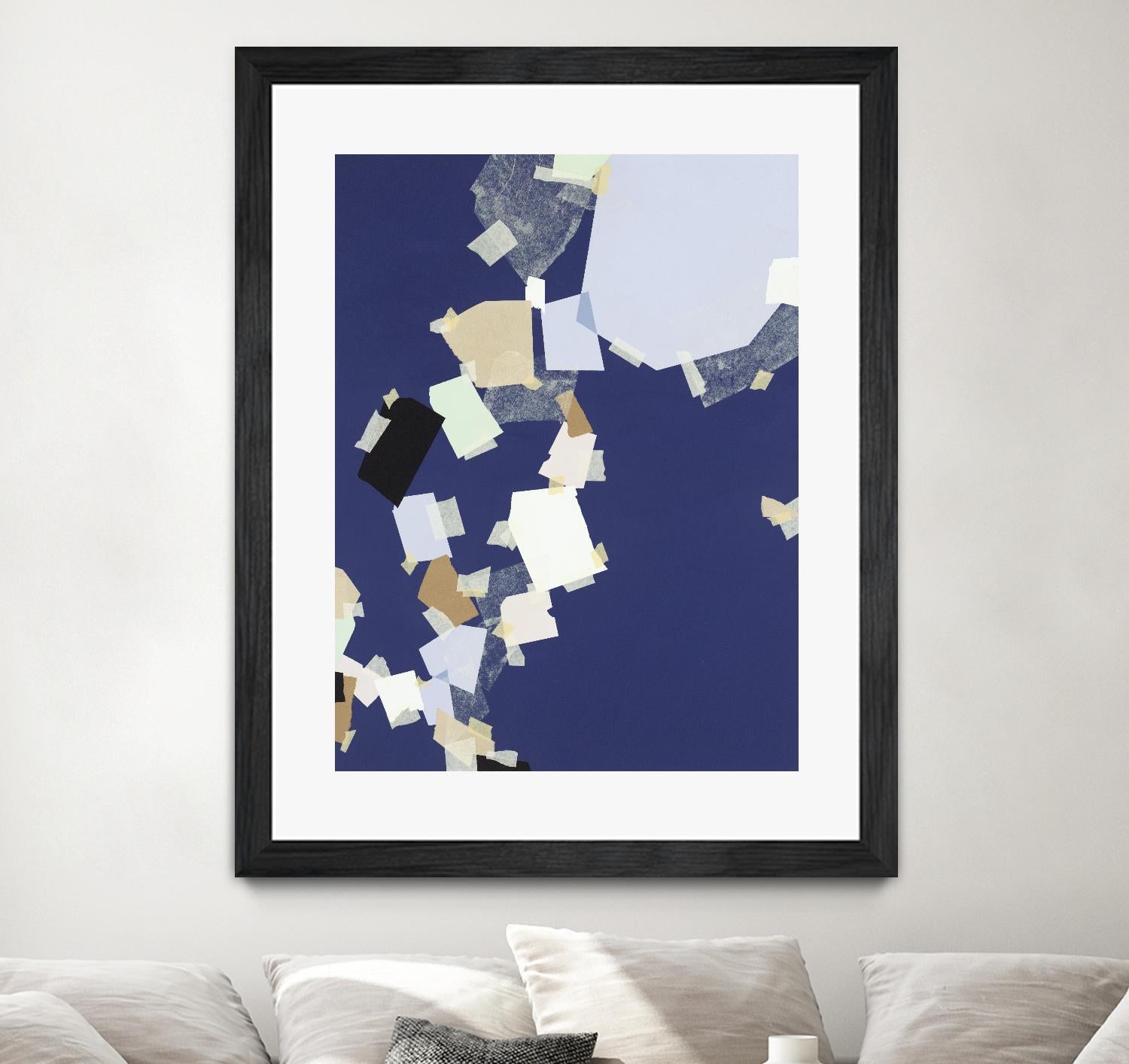 Patchwork 5 by Kyle Goderwis on GIANT ART - purple abstract