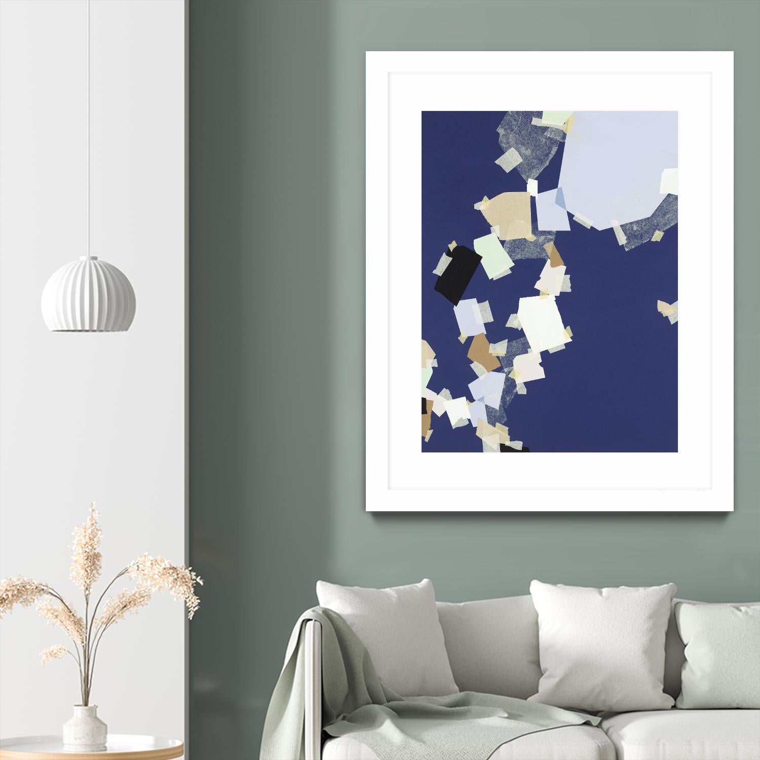 Patchwork 5 by Kyle Goderwis on GIANT ART - purple abstract