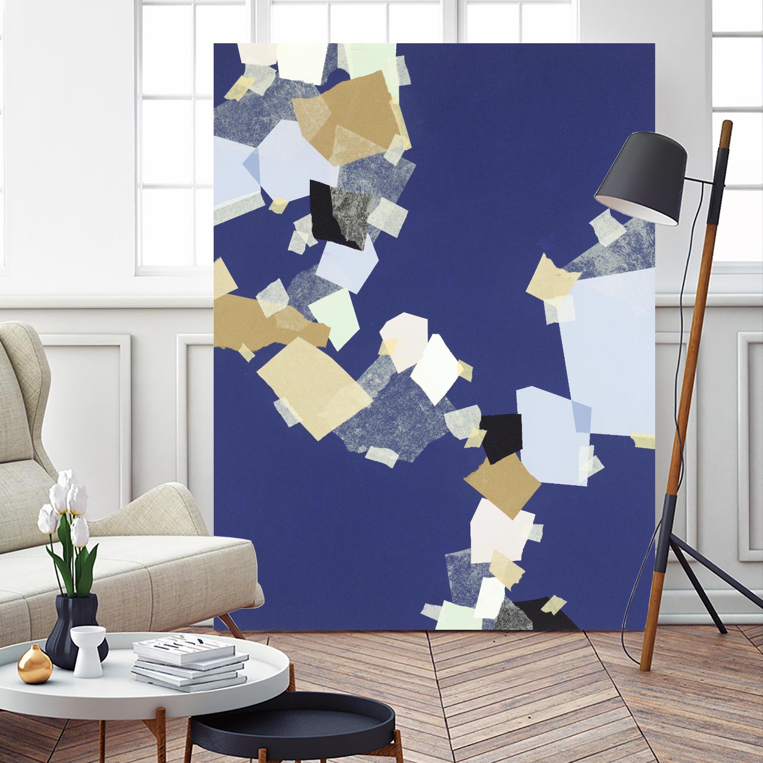 Patchwork 6 by Kyle Goderwis on GIANT ART - purple abstract