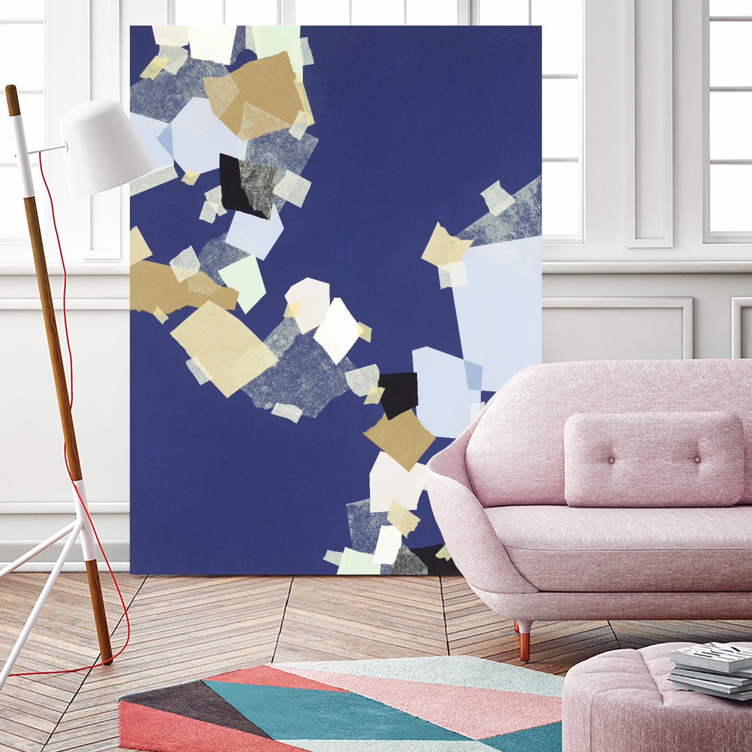 Patchwork 6 by Kyle Goderwis on GIANT ART - purple abstract