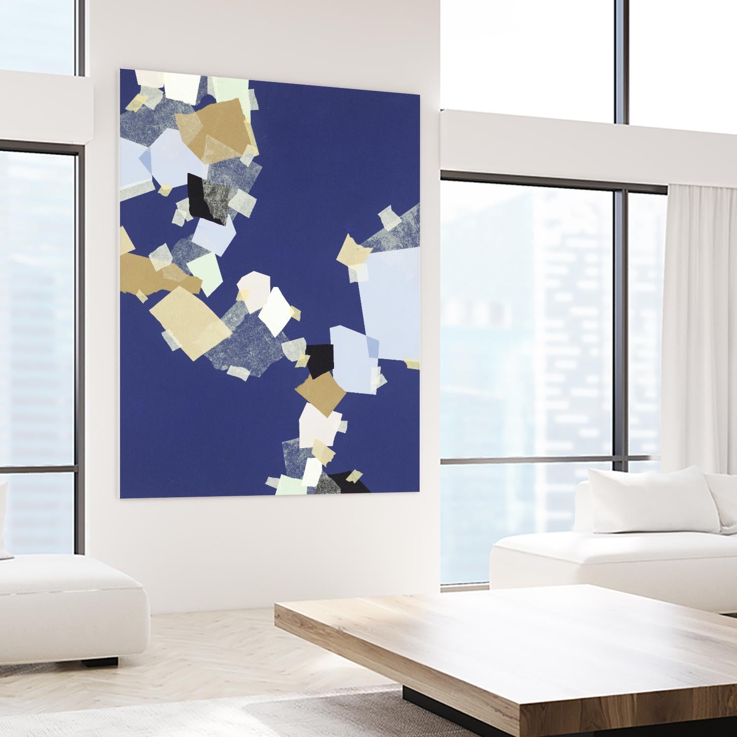 Patchwork 6 by Kyle Goderwis on GIANT ART - purple abstract