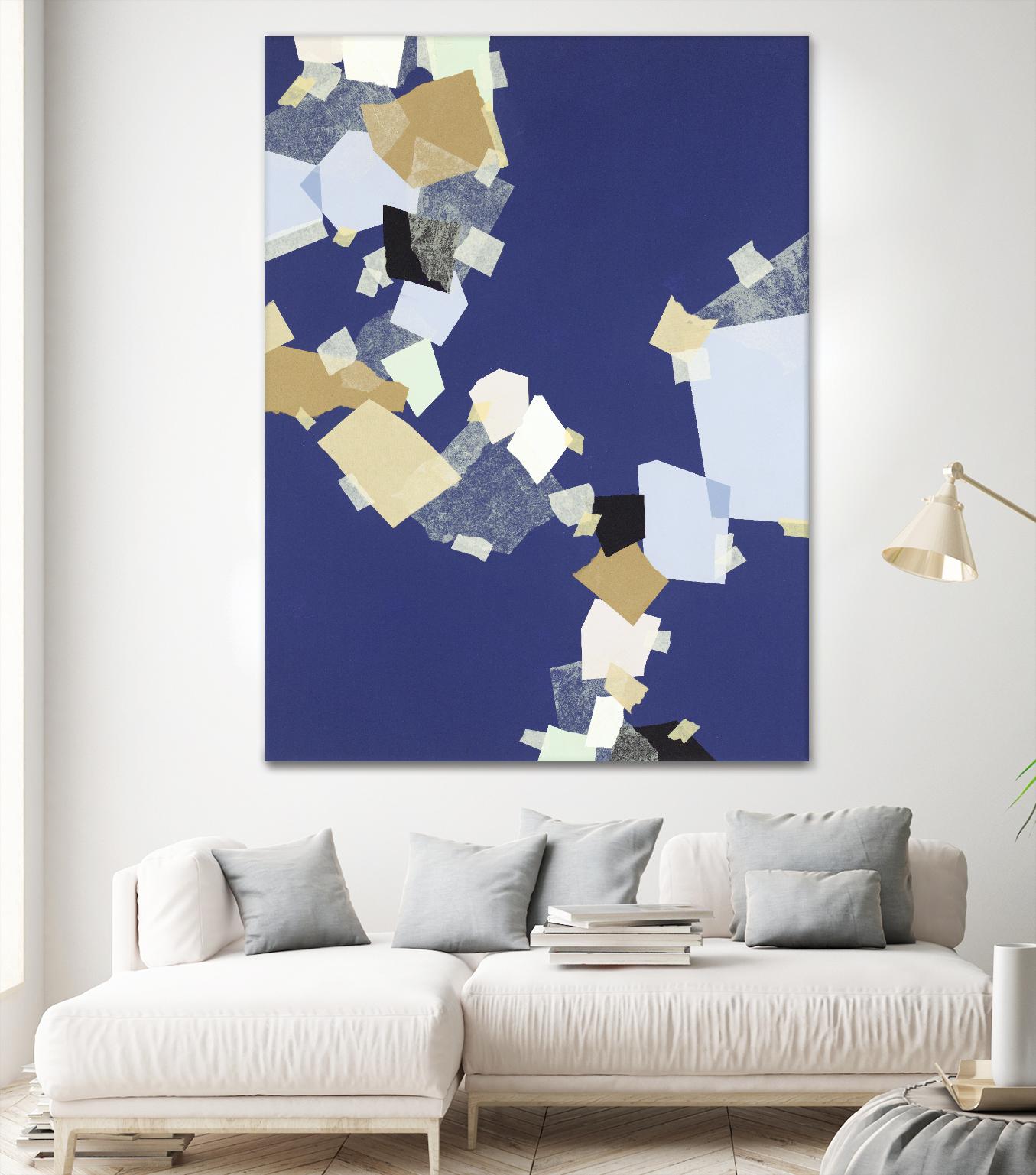 Patchwork 6 by Kyle Goderwis on GIANT ART - purple abstract