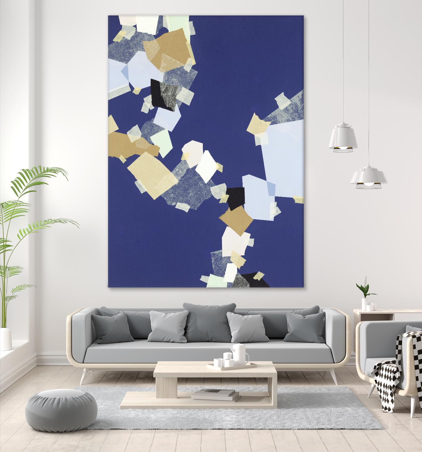 Patchwork 6 by Kyle Goderwis on GIANT ART - purple abstract