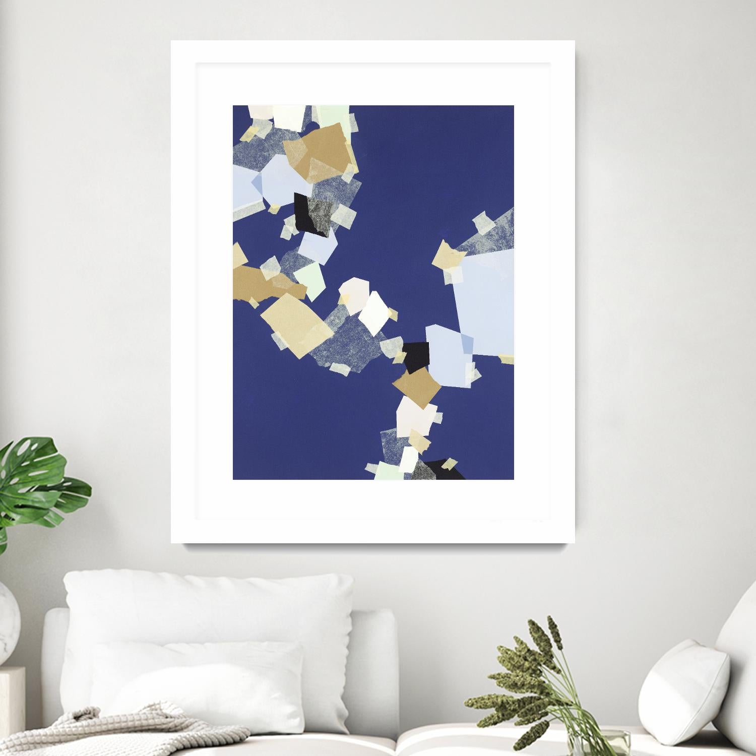 Patchwork 6 by Kyle Goderwis on GIANT ART - purple abstract