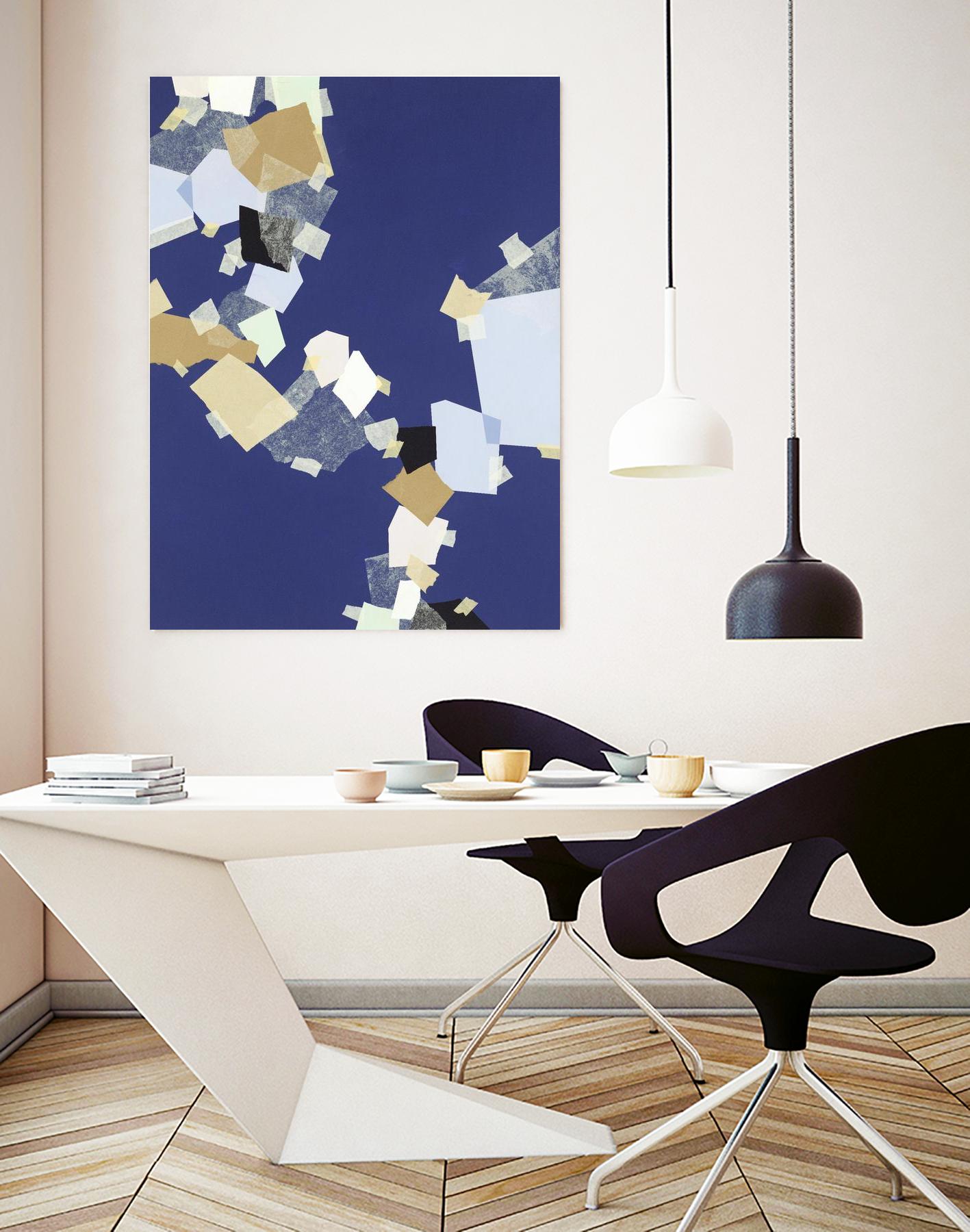 Patchwork 6 by Kyle Goderwis on GIANT ART - purple abstract