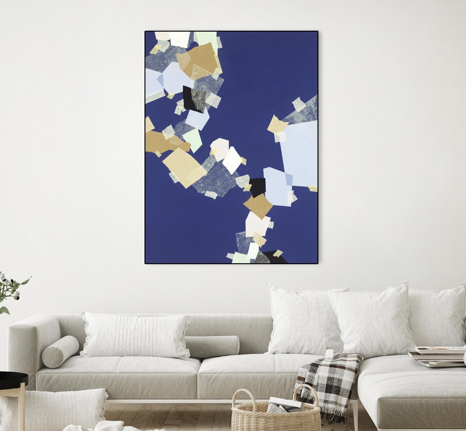 Patchwork 6 by Kyle Goderwis on GIANT ART - purple abstract