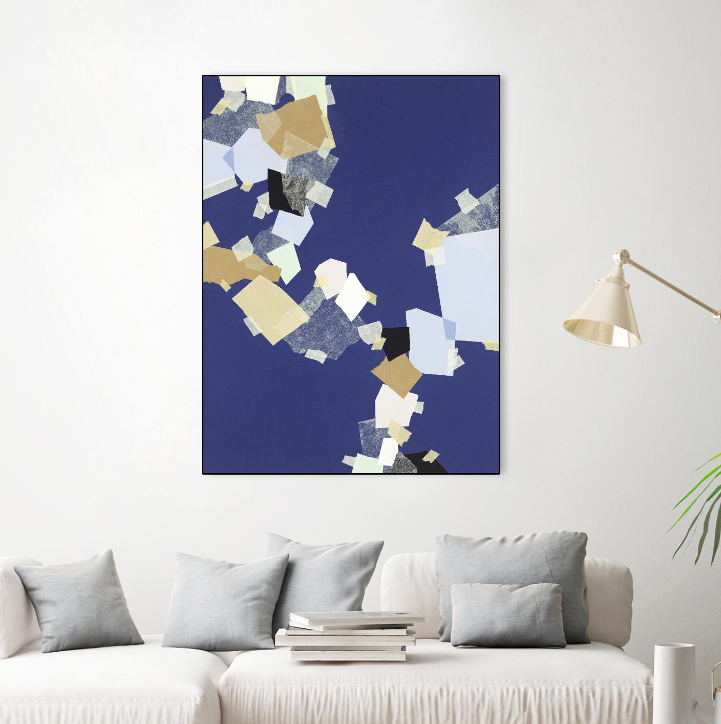 Patchwork 6 by Kyle Goderwis on GIANT ART - purple abstract