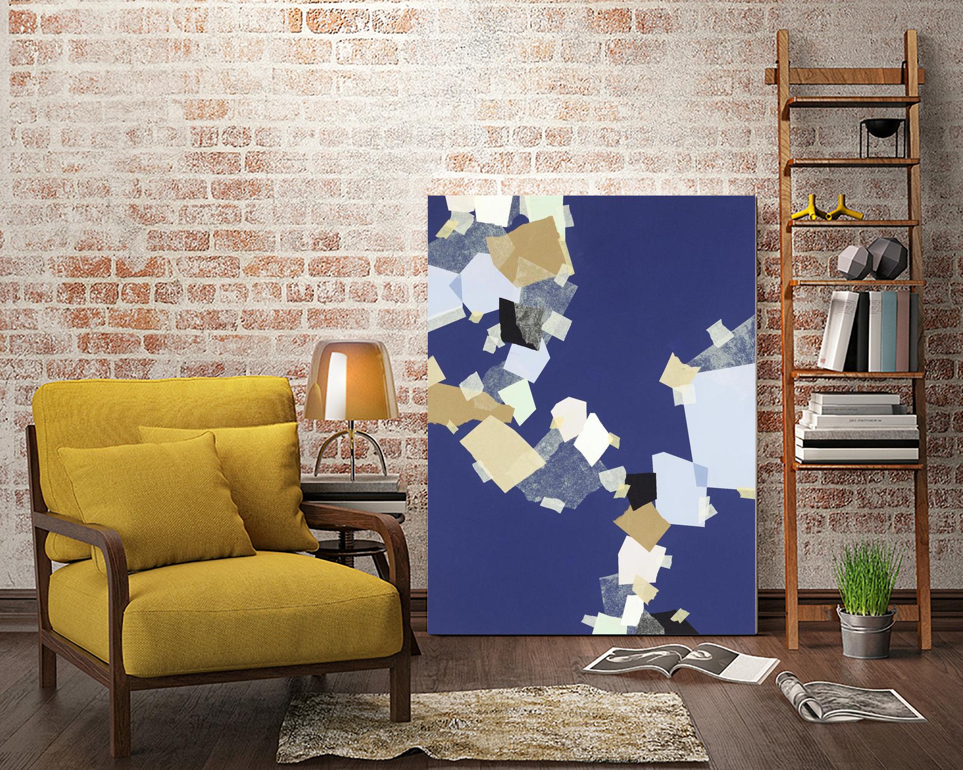 Patchwork 6 by Kyle Goderwis on GIANT ART - purple abstract