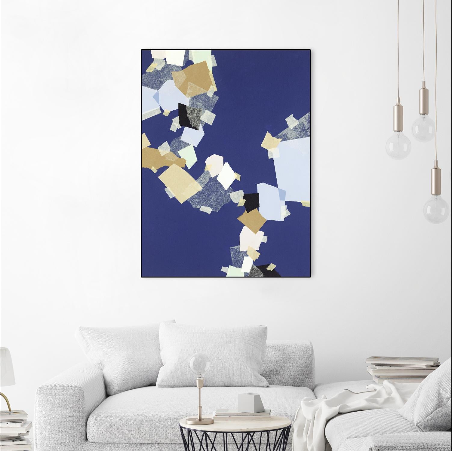 Patchwork 6 by Kyle Goderwis on GIANT ART - purple abstract