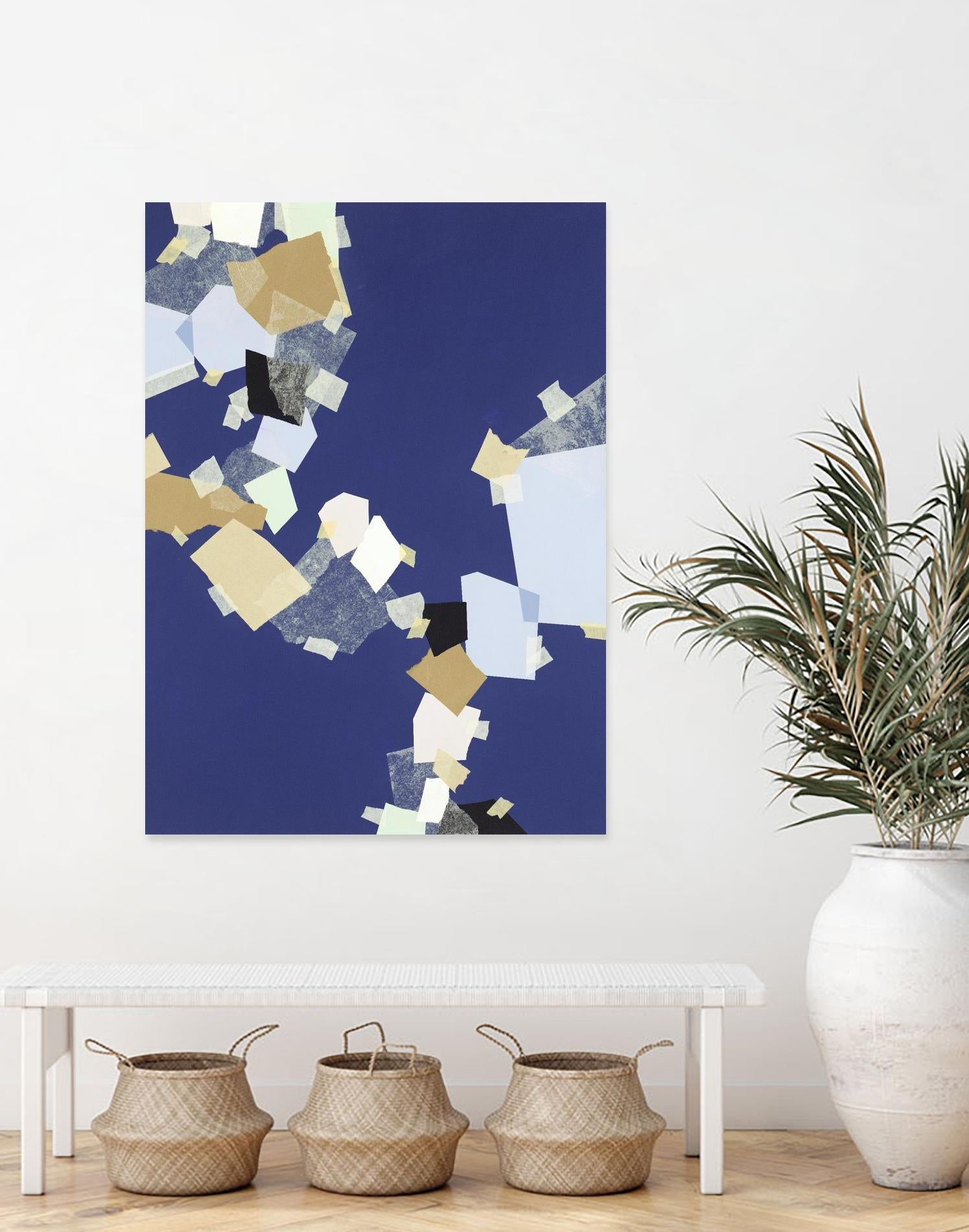 Patchwork 6 by Kyle Goderwis on GIANT ART - purple abstract