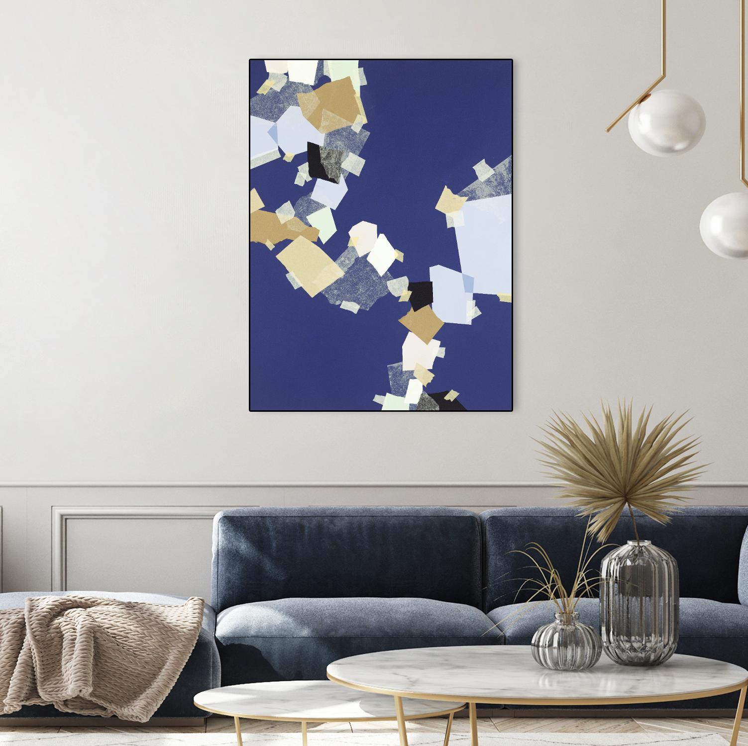 Patchwork 6 by Kyle Goderwis on GIANT ART - purple abstract