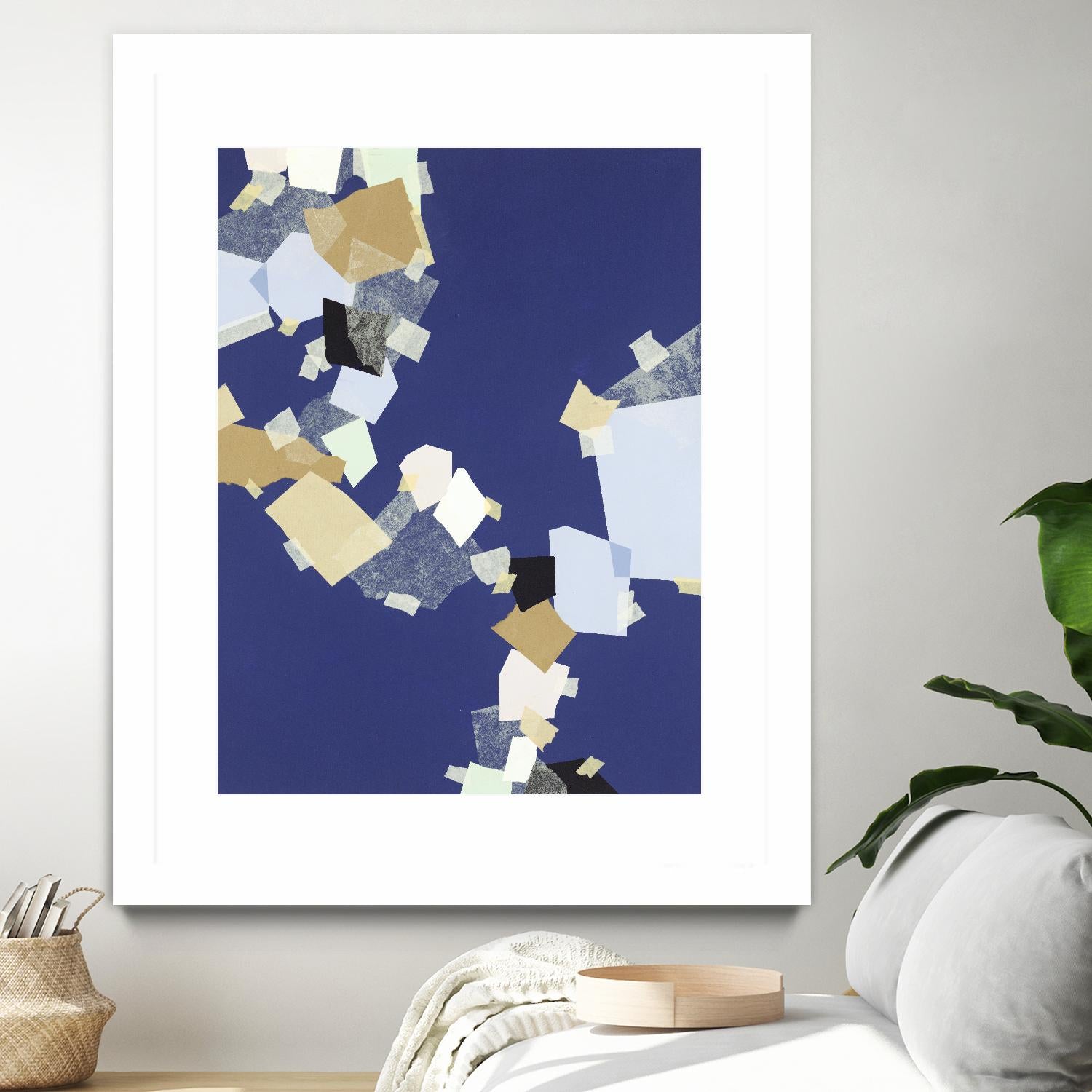 Patchwork 6 by Kyle Goderwis on GIANT ART - purple abstract