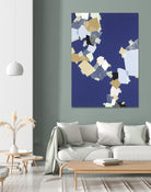 Patchwork 6 by Kyle Goderwis on GIANT ART - purple abstract