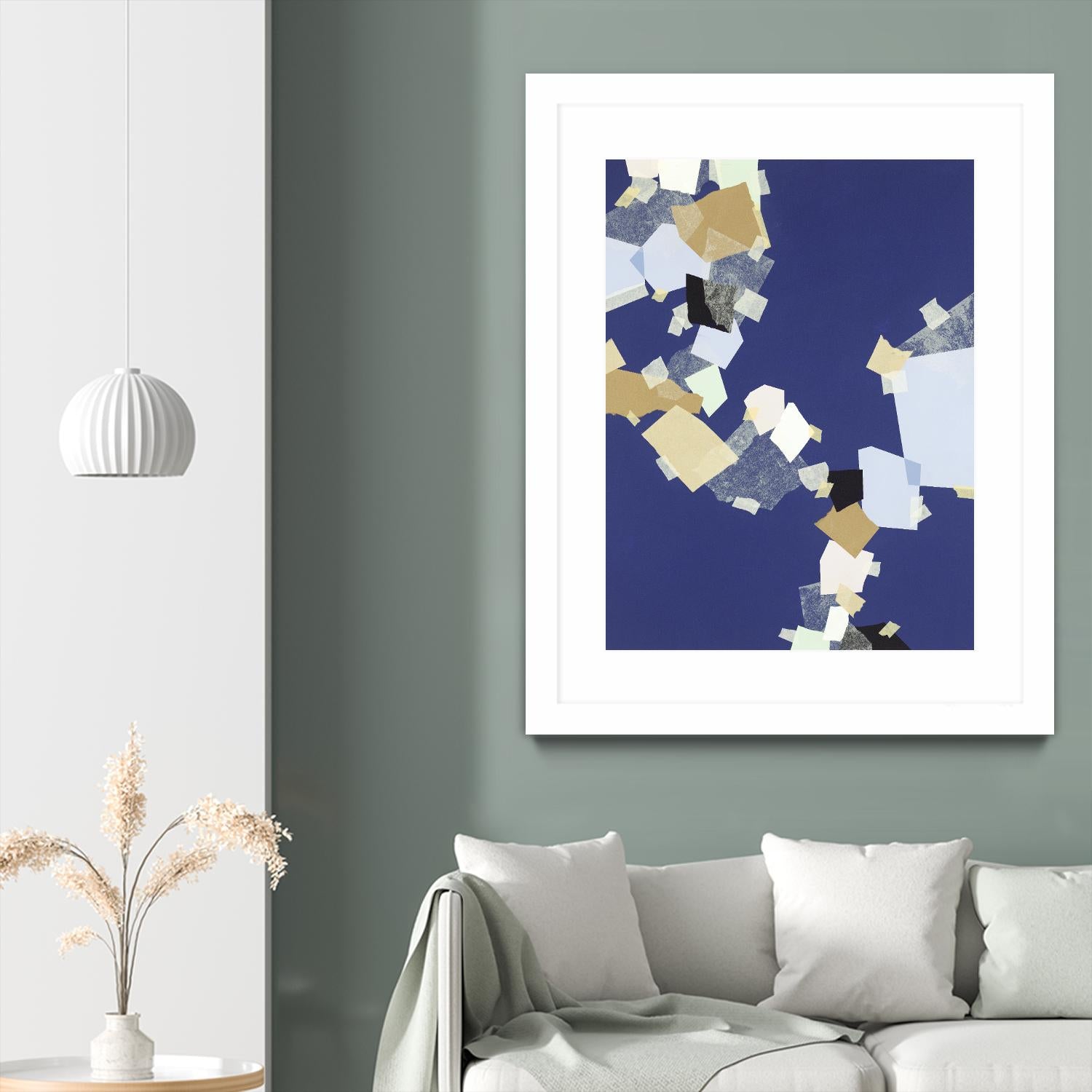 Patchwork 6 by Kyle Goderwis on GIANT ART - purple abstract