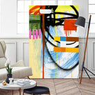 Lenticular B by Paul Ngo on GIANT ART - yellow abstract