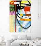 Lenticular B by Paul Ngo on GIANT ART - yellow abstract