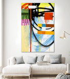 Lenticular B by Paul Ngo on GIANT ART - yellow abstract
