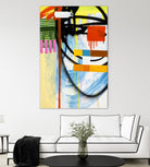 Lenticular B by Paul Ngo on GIANT ART - yellow abstract