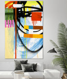 Lenticular B by Paul Ngo on GIANT ART - yellow abstract