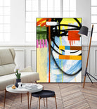 Lenticular B by Paul Ngo on GIANT ART - yellow abstract