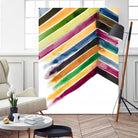Inky Stripes 1 by Gordon, Ben Gordon on GIANT ART - green abstracts watercolor