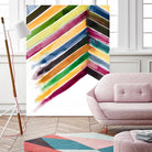 Inky Stripes 1 by Gordon, Ben Gordon on GIANT ART - green abstracts watercolor