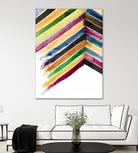 Inky Stripes 1 by Gordon, Ben Gordon on GIANT ART - green abstracts watercolor