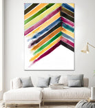 Inky Stripes 1 by Gordon, Ben Gordon on GIANT ART - green abstracts watercolor