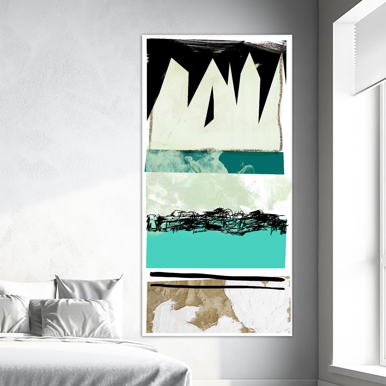 Totem Pattern B by THE Studio on GIANT ART - green abstract