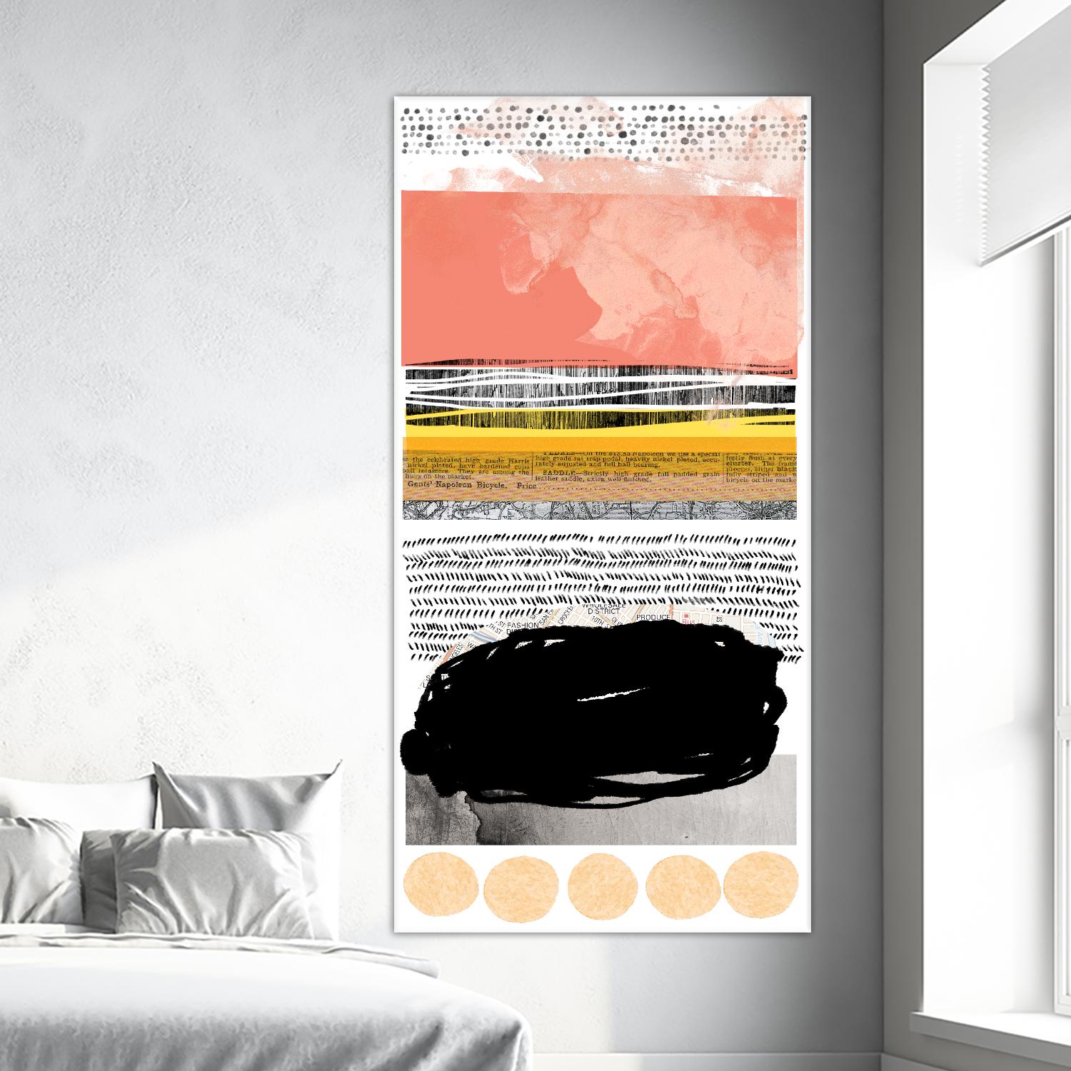 Totem Pattern F by THE Studio on GIANT ART - orange abstract