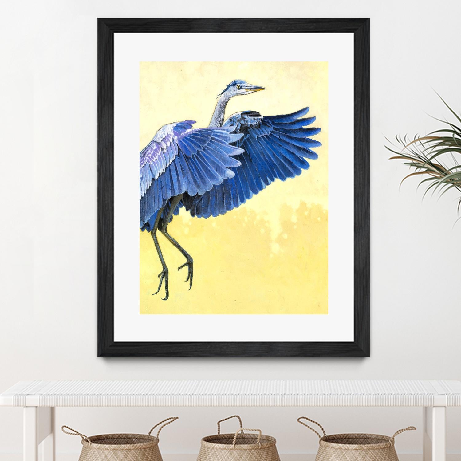 Great Blue Heron by Max Hayslette on GIANT ART - blue animal oiseau