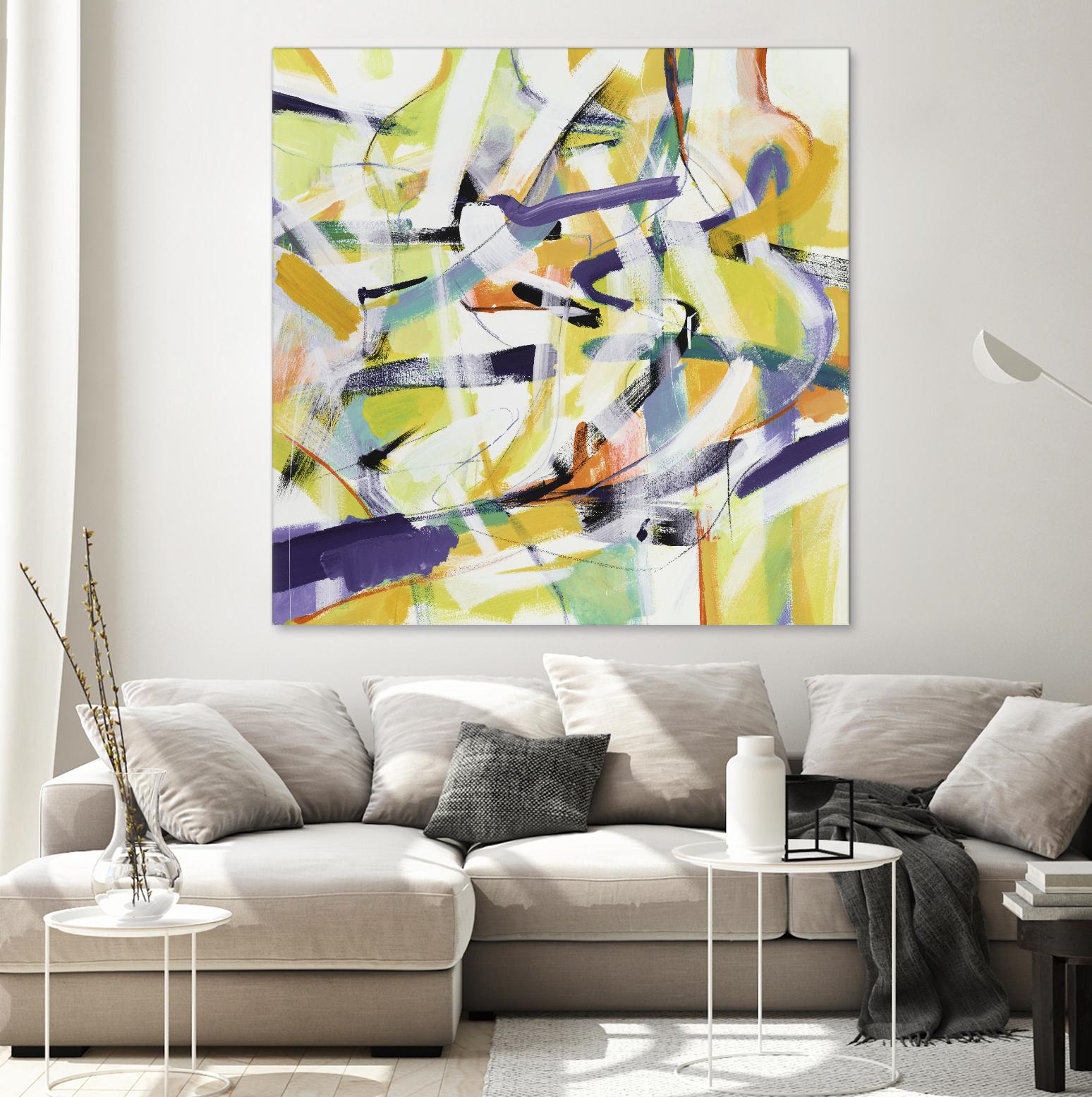 Here and There 4 - Recolor by Akiko Hiromoto on GIANT ART - purple abstract