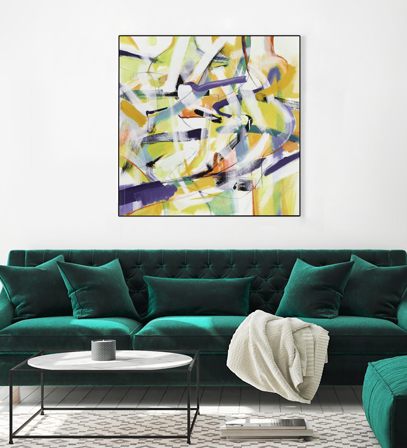 Here and There 4 - Recolor by Akiko Hiromoto on GIANT ART - purple abstract