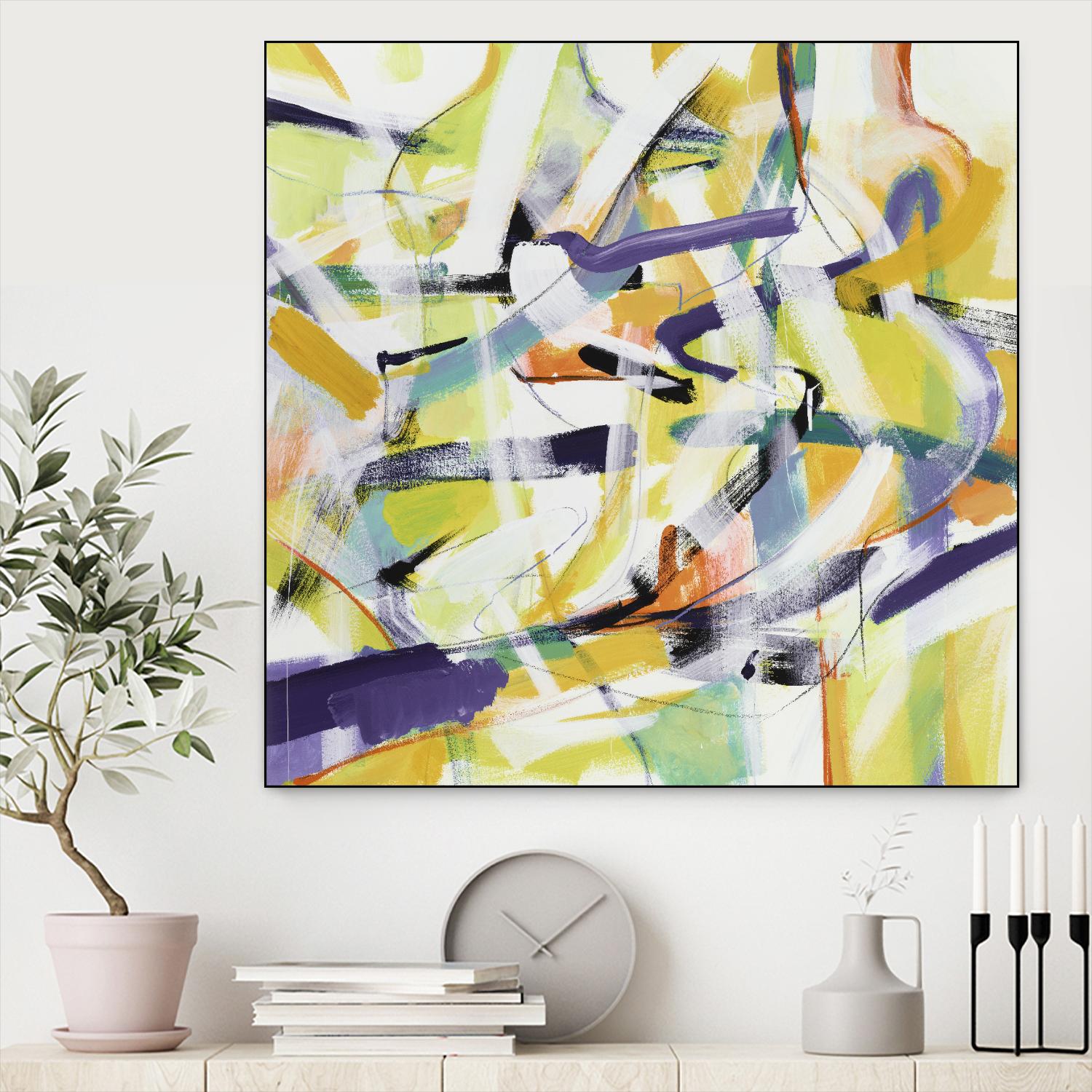 Here and There 4 - Recolor by Akiko Hiromoto on GIANT ART - purple abstract