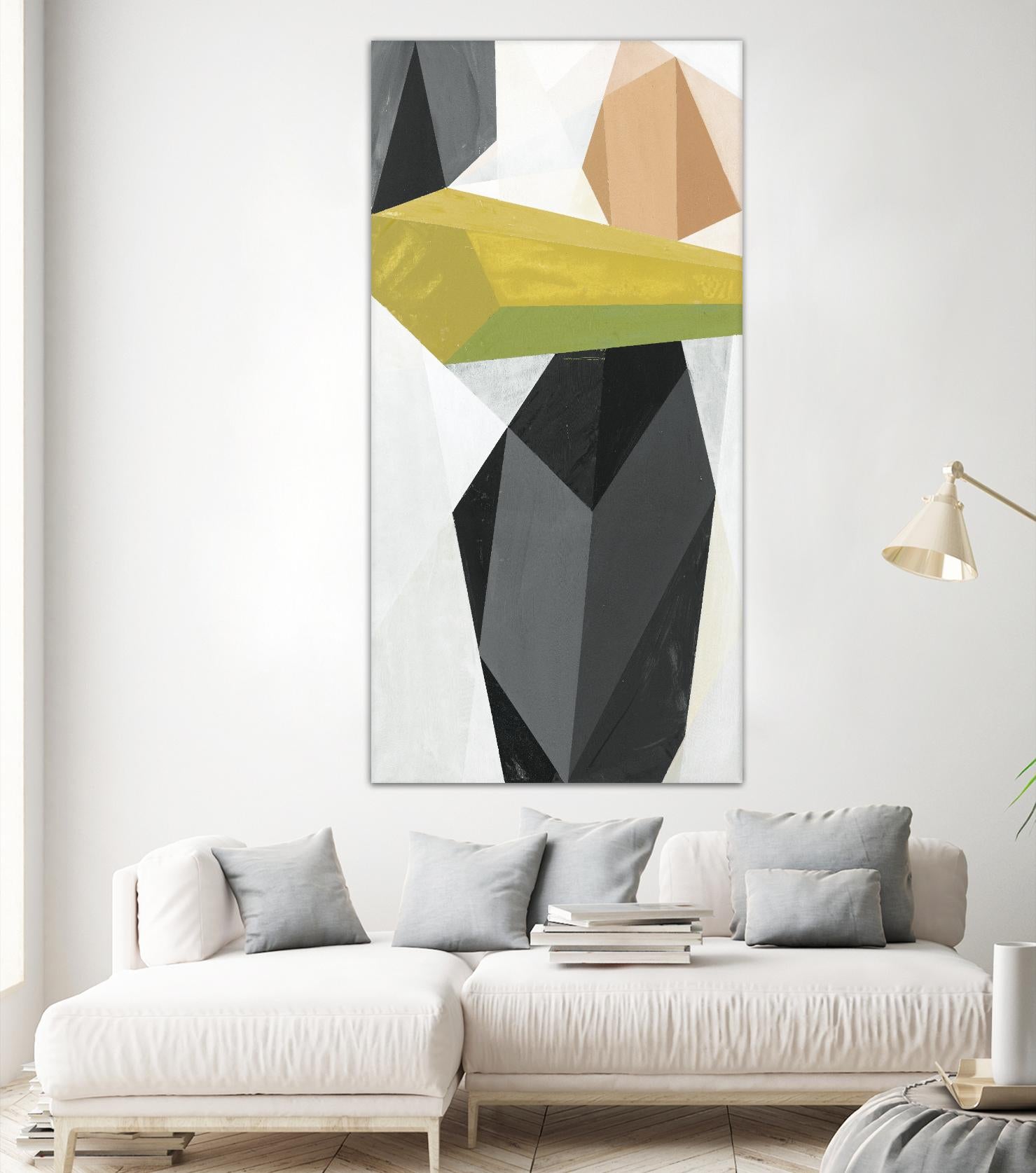 Glass Vase 2 - Recolor by Akiko Hiromoto on GIANT ART - yellow abstract