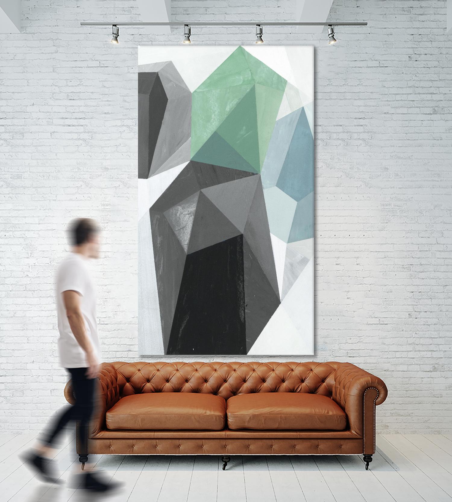 Glass Vase 1 - Recolor by Akiko Hiromoto on GIANT ART - blue abstract