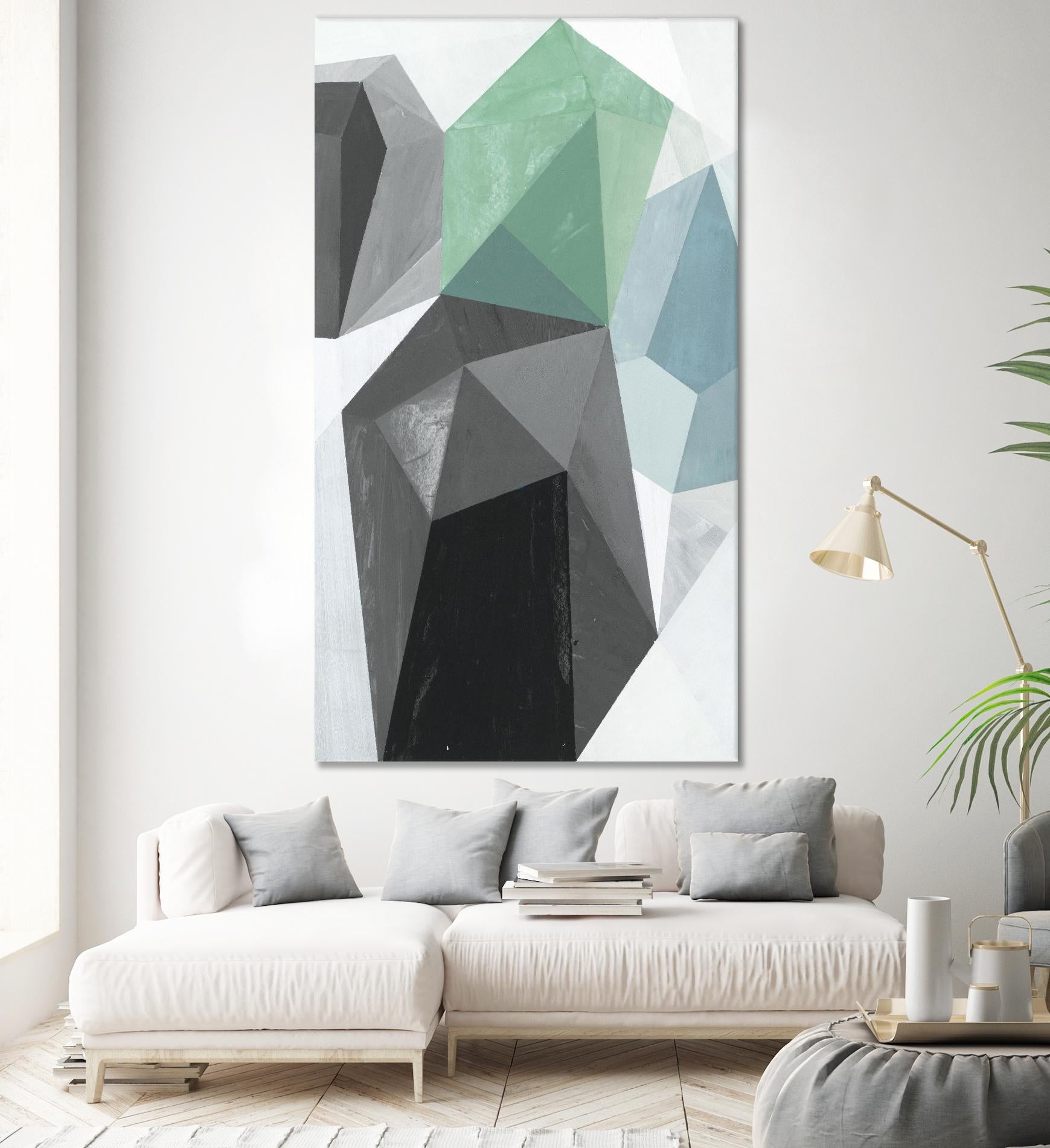 Glass Vase 1 - Recolor by Akiko Hiromoto on GIANT ART - blue abstract