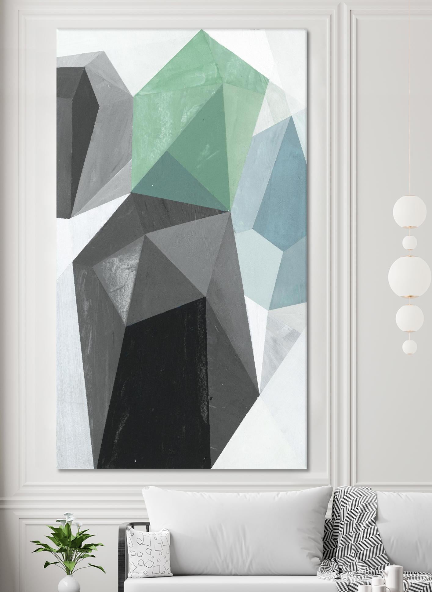 Glass Vase 1 - Recolor by Akiko Hiromoto on GIANT ART - blue abstract