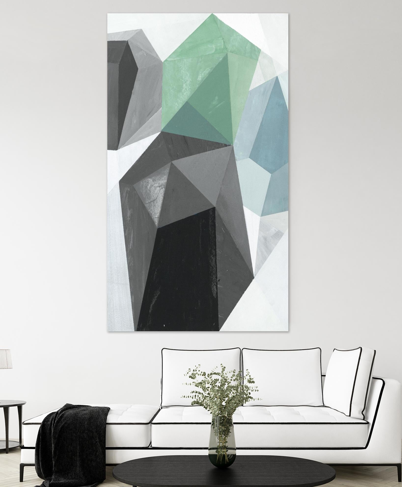 Glass Vase 1 - Recolor by Akiko Hiromoto on GIANT ART - blue abstract