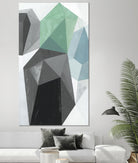 Glass Vase 1 - Recolor by Akiko Hiromoto on GIANT ART - blue abstract