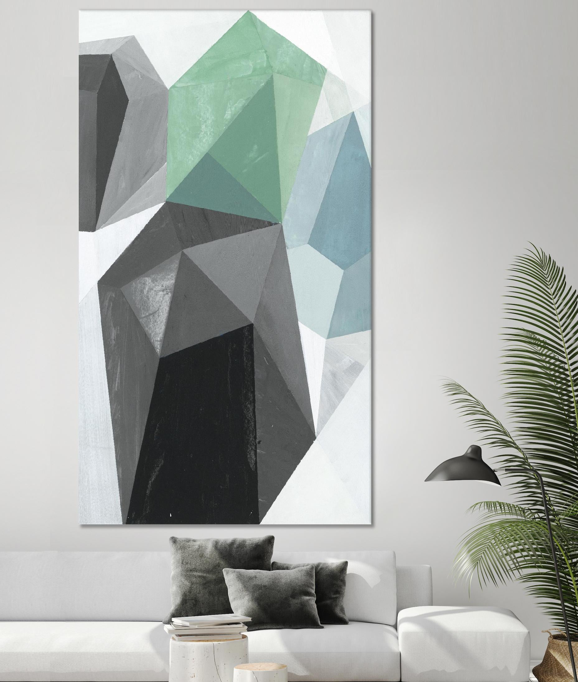 Glass Vase 1 - Recolor by Akiko Hiromoto on GIANT ART - blue abstract