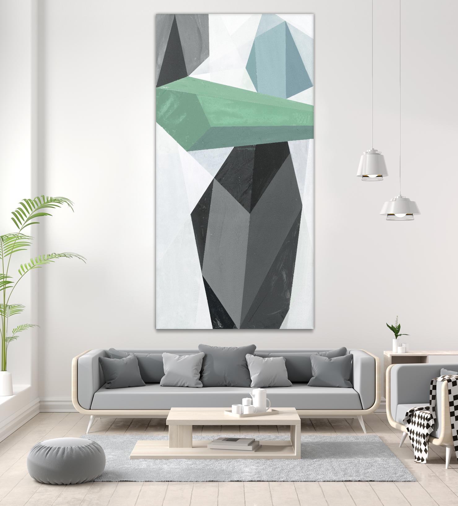 Glass Vase 2 - Recolor by Akiko Hiromoto on GIANT ART - grey abstract