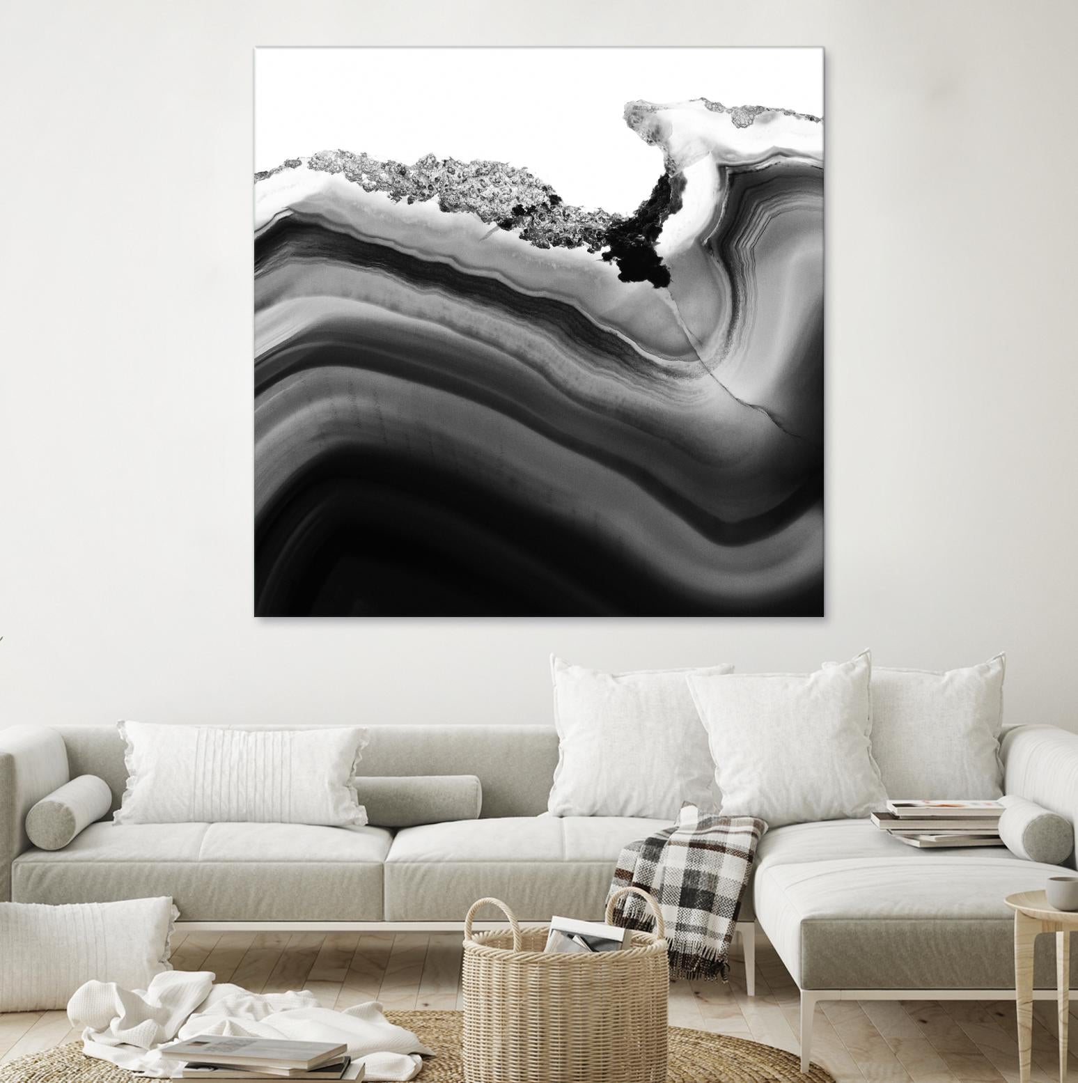 Grey Agate B by THE Studio on GIANT ART - black photo art