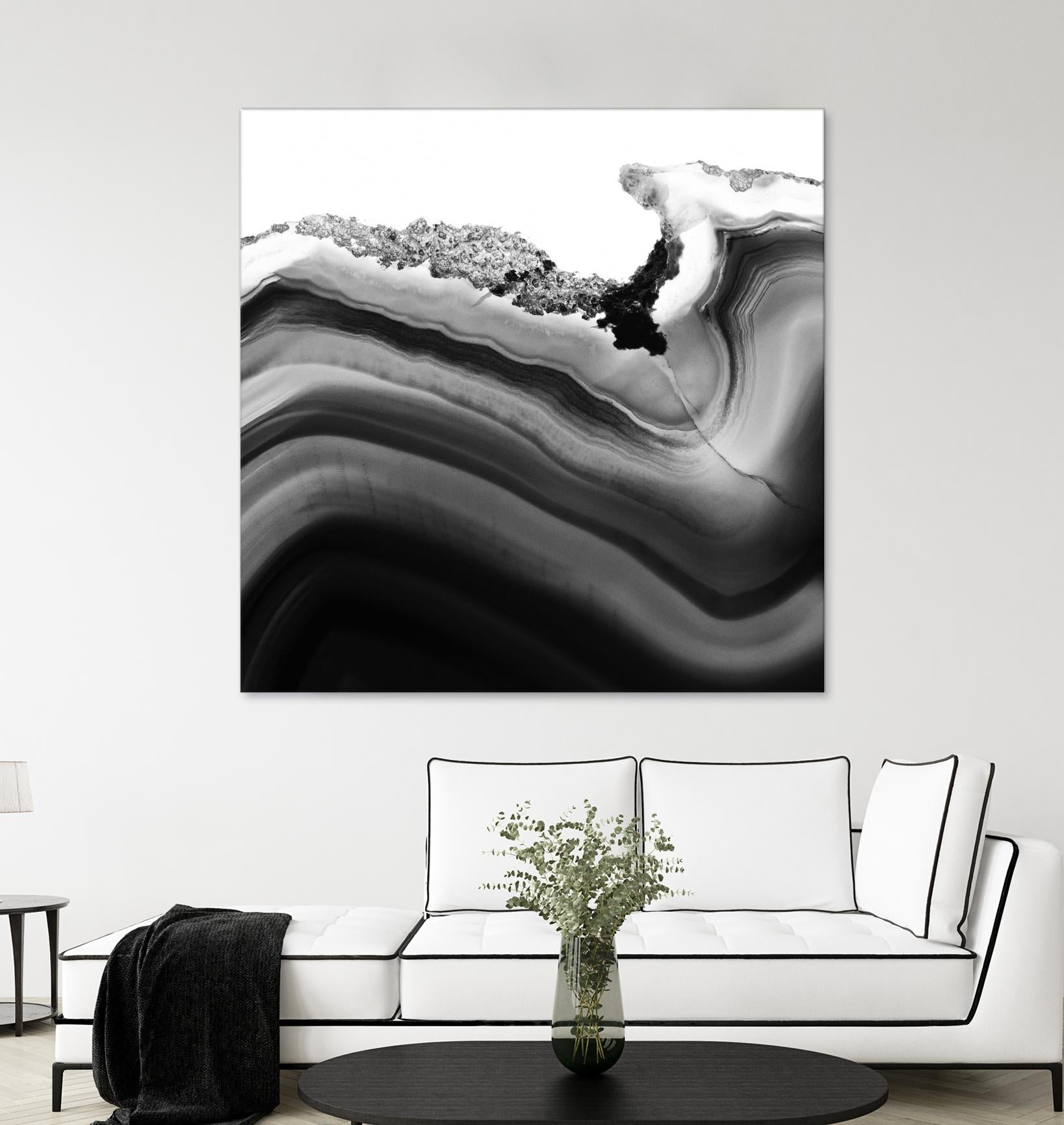 Grey Agate B by THE Studio on GIANT ART - black photo art