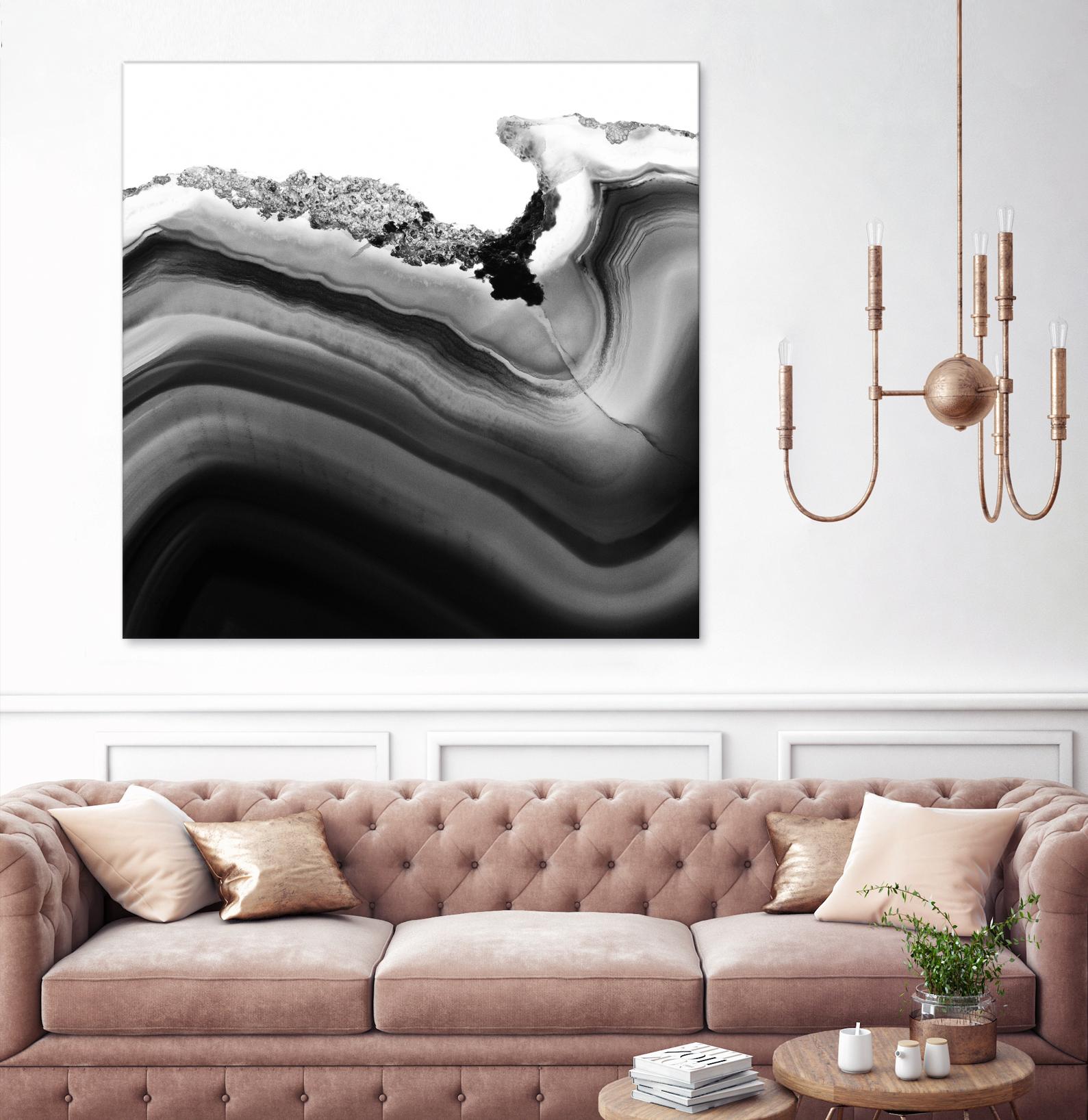 Grey Agate B by THE Studio on GIANT ART - black photo art